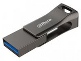 Dahua 128GB P639-32 USB3.2 pendrive fekete USB+Type-C 