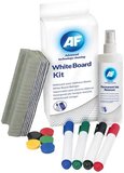 AF  fehértábla üzemeltető szett, tisztítófolyadék, szivacs, filc és mágnes 