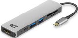 Act AC7023 USB-C -> HDMI 4K átalakító és kártyaolvasó 