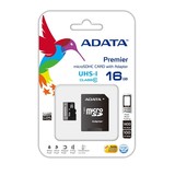 Adata Premier 16GB microSDHC Class 10 UHS-I memóriakártya SD adapterrel 