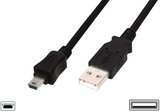 Assmann USB - miniUSB kábel 1m fekete 