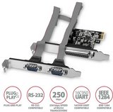 Axagon PCEA-PSN 2x soros port + 1x párhuzamos port PCIe 1x bővítőkártya 