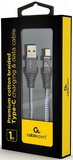 Cablexpert USB - USB Type-C kábel 1m szürke 
