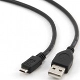 Cablexpert USB - microUSB kábel 1m fekete 