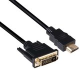 Club3D DVI-D - HDMI kábel 2m fekete 