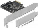 Delock 90431 2x SATA3 PCIe bővítőkártya (Low profile hátlap a csomagban) 