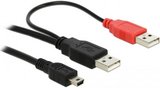 Delock 82447 2db USB apa > mini USB 5 tűs apa kábel 