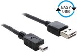 Delock 83365 USB 2.0 - USB mini B kábel 5m 