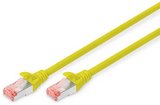 Digitus 25cm S/FTP patch kábel Cat6 sárga 