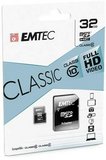 Emtec Classic 32GB microSDHC Class 10 UHS-I/U1 memóriakártya SD adapterrel 