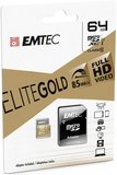 Emtec Elite Gold 64GB microSDXC Class 10 UHS-I/U1 memóriakártya SD adapterrel 