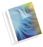 Fellowes Coverlight hőkötőborító A4, 3mm, 11-32 lap, matt fehér hátlap (20db) 