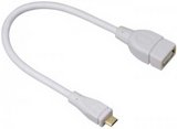 Hama 54518 micro USB - OTG átalakító adapter kábel fehér 