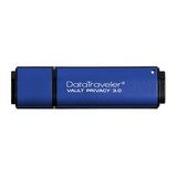 Kingston DataTravel Vault Privacy 3.0 32GB USB 3.0 kék pendrive AES titkosítással 