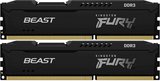 Kingston FURY Beast Black 8GB (2x4GB) DDR3 1600MHz CL10 RAM memória 