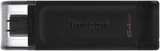 Kingston DataTraveler 70 64GB USB 3.1 Type-C fekete pendrive 