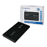 LogiLink 2,5" Sata USB 2.0 külső merevlemez ház fekete 
