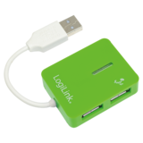 LogiLink 4 portos Smile USB 2.0 HUB zöld  