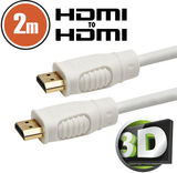 PRC Delight 3D HDMI apa -> HDMI apa kábel 2m fehér 