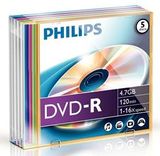 Philips DVD-R írható DVD lemez 4.7GB 16x Slim tokos 