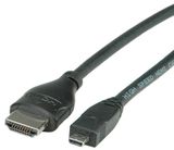 Roline HDMI - micro HDMI kábel Ethernettel 2m 