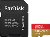 Sandisk Extreme 400GB microSDXC U3 C10 V30 A2 memóriakártya SD adapterrel 