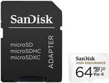 Sandisk High Endurance 64GB microSDXC/HC memóriakártya UHS-I C10 V30 SD adapterrel 