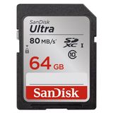 Sandisk 64GB Ultra SDXC Class 10 UHS-1 memóriakártya 