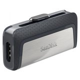 Sandisk Dual Drive 128GB USB 3.1 Type-A és USB Type-C csatlakozású fekete-ezüst pendrive 