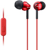 Sony MDR-EX110AP mikrofonos fülhallgató piros 