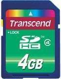 Transcend 4GB Standard SDHC Class 4 memóriakártya 