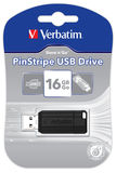 Verbatim PineStripe 16GB USB 2.0 fekete pendrive 