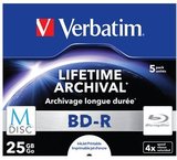 Verbatim BD-R nyomtatható írható bluray lemez 25GB 4x normál tokos 