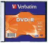 Verbatim DVD-R írható DVD lemez 4.7GB 16x Slim tokos 