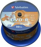 Verbatim DVD-R 4.7GB nyomtatható 16x 50db-os henger 