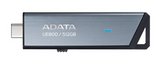 Adata UE800 512GBb (USB3.2 Type-C, R/W: 1000/1000 MB/s) ezüst színű 