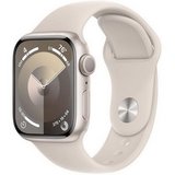 Apple Watch S9 GPS 41mm csillagfény alumínium tokos csillagfény sportszíjas (S/M) okosóra 