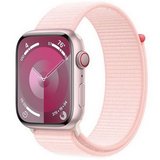 Apple Watch S9 GPS 45mm rózsaszín alumínium tokos rózsaszín sportpántos okosóra 