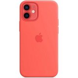 Apple MagSafe rögzítésű iPhone 12 mini okostelefon szilikon tok pink citrus 