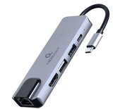 Cablexpert A-CM-COMBO5-04 Type-C (5 in 1multiport) adapter/dokkoló 