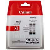 Canon PGI-570PGBK XL fekete dupla csomag eredeti tintapatron nagy kapacitású 