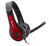 Canyon CNS-CHSC1BR vezetékes headset fekete-piros 