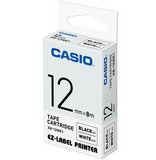 Casio XR-12WE1 12mm x 8m, fehér-fekete feliratozógép szalag 