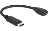 Delock 65578 micro USB > USB-C átalakító adapter 15cm 