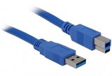 Delock 82580 USB 3.0-A apa > USB 3.0-B apa kábel 1m 