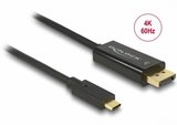Delock 85256 USB-C apa - Displayport apa kábel 4K 60Hz 2m 