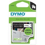 Dymo D1 12mm x 5,5m fehér-fekete erős tapadású feliratozógép szalag (16959) 