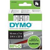 Dymo D1 19mm x 7m fehér-fekete feliratozógép szalag (45803) 