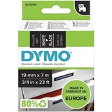 Dymo D1 19mm x 7m fekete-fehér feliratozógép szalag (45811) 