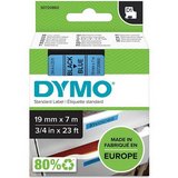 Dymo D1 19mm x 7m kék-fekete feliratozógép szalag (45806) 